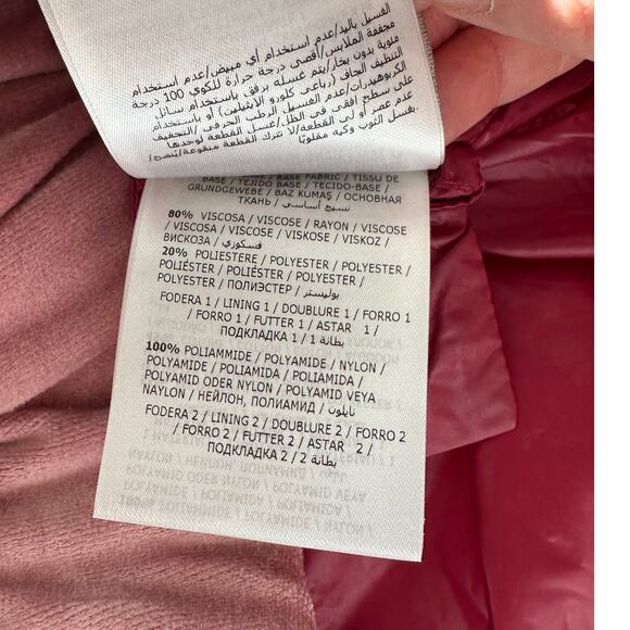 NWT Moncler Purple & Pink Mixed Media Sleeveless Velvet Short Vest L - Picture 13 of 15